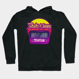 sleater kinney retro Hoodie